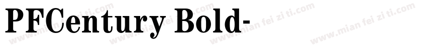 PFCentury Bold字体转换